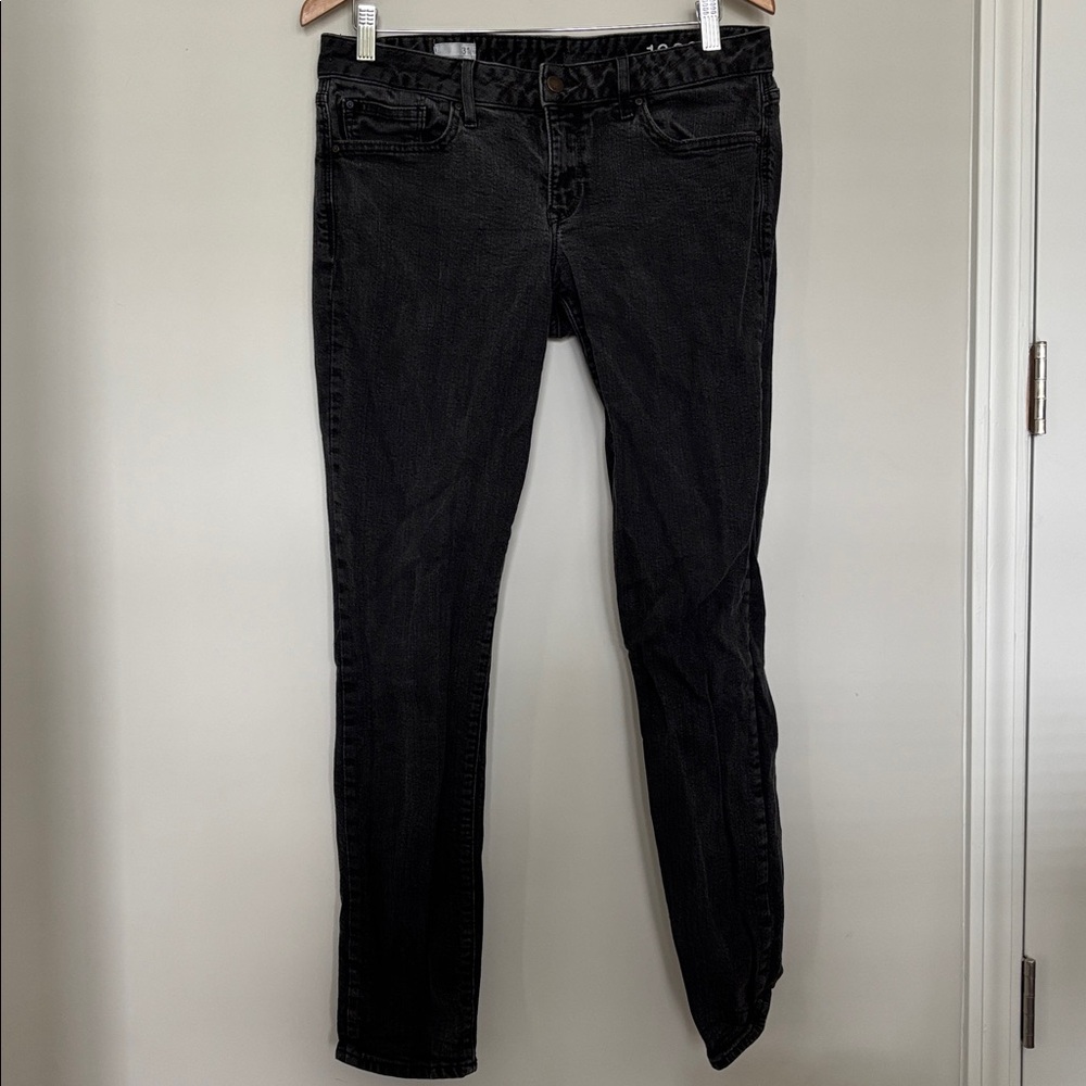 Gap 1969 Always Skinny Black Jeans Sz 31L EUC